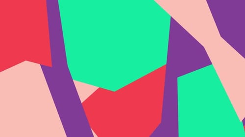 Dynamic Flat Design Geometric Shapes Motion Background Loop