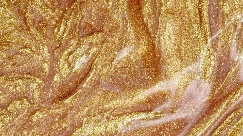 Sparkling Gold Waves Liquid Gold Motion Golden Wave Background Glitter Fluid Motion Molten Gold Lava