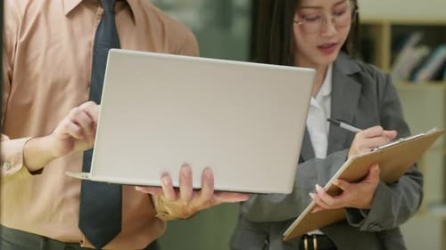 Group of teamwork businessman working and brainstorming in office