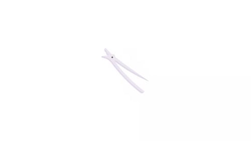 Minimalist White Hair Clip Animation
