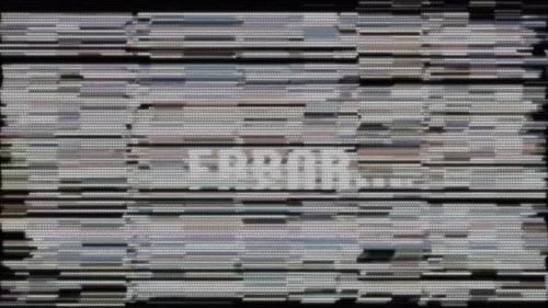 Dynamic Glitch Digital Horizontal Lines Error Background