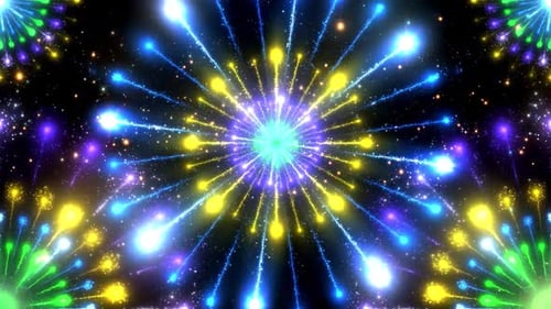 Colorful Sparkling Celebration Lights Abstract Background