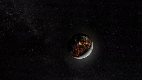 Der Sterbeprozess des Planeten Erde aus dem Weltraum