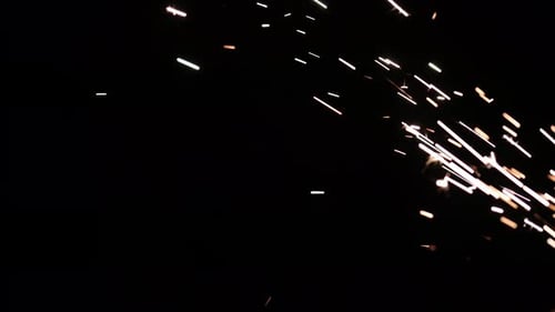 Spark auf schwarzem Hintergrund
