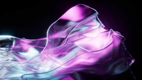 Fließender transparenter mehrschichtiger Stoffhintergrund