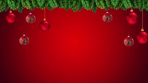 Animation de Noël Loop Red V1