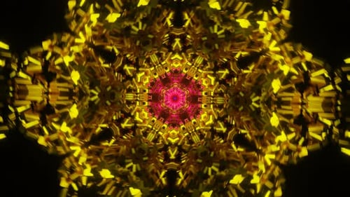 Vibrant Neon Lights Flash Rhythmically in a Seamless VJ Loop with a Disco Theme