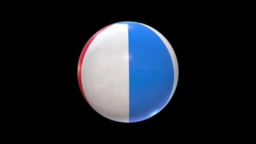 Rotating 3D Beach Ball Summer Loop Animation