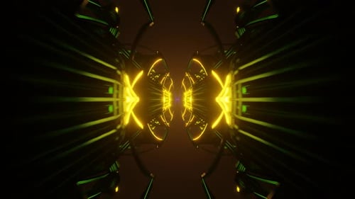 A Seamless VJ Loop of Flashing Neon Lights in a Vibrant Rhythmic Disco Style