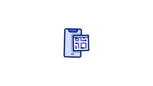 Animiertes Qrscan-Symbol