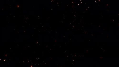 Boucle fluide Glow Fire Particles sur le canal Alpha