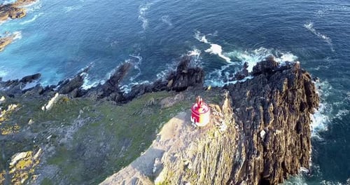 flyting over lighthouse
