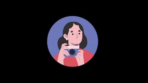 Women Taking Picture Animation