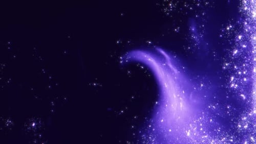 Deep Blue Particles Waves Loop
