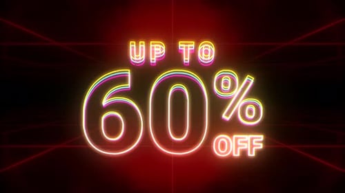 Up To 60 Percent Off Neon Text Animation