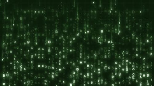 Futuristic Hi Tech Grid And Numbers Background