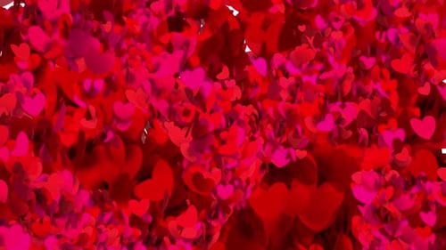 Fluid Hearts Valentine's Background Loop