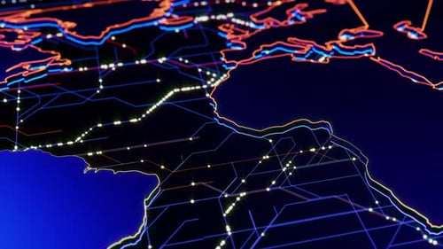 Conexión digital global futurista 01 HD