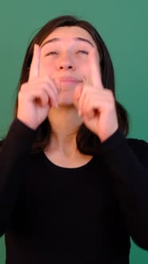 Mädchen Melde dich an
