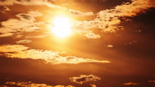 Golden Sunset Cloudscape Time Lapse