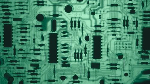 Electronic PCB Printed Circuit Board Digital Abstract Background Electrical Scheme Technology