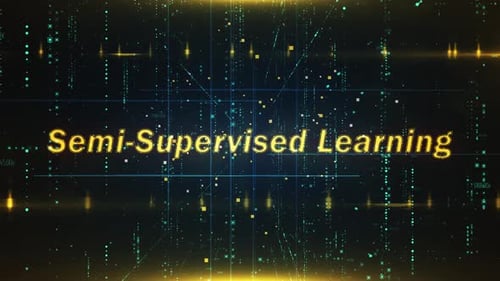 Futuristic Digital Data Grid Text Reveal Title Animation