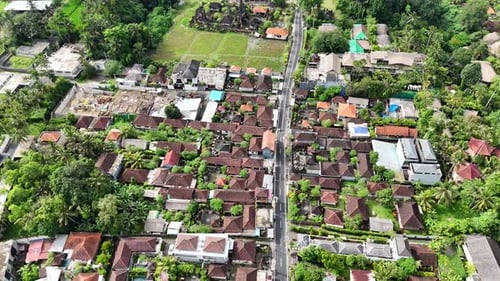 Aerial View of Ubud Village in Bali