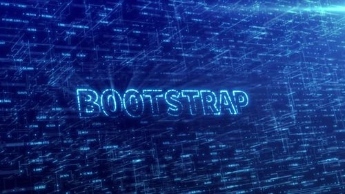 Futuristic Digital Network Text Reveal Opener