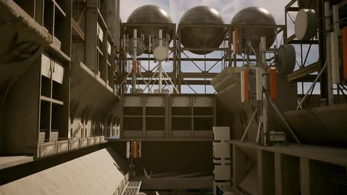 Un edificio moderno con un interesante techo de hormigón