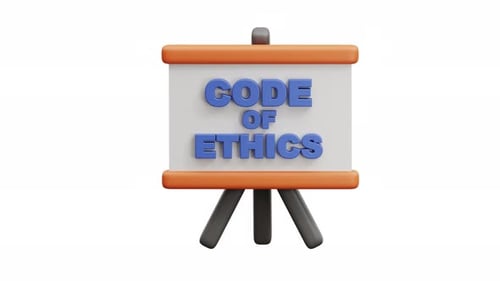 3D Animation Code Of Ethics Presentation Board