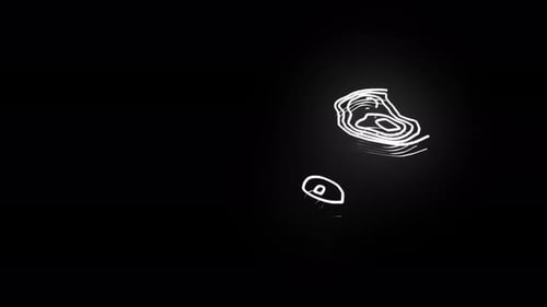Abstract Glowing Contour Lines Animated Background