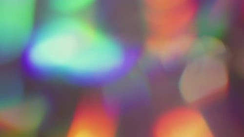 Defocused Rainbow Light Gradient Reflection Glow