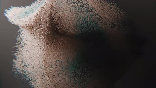 Dynamic Abstract Particles Swirl Organic Flow Background