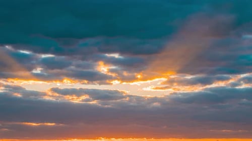 Vivid Beautiful Sunset Sun Sunshine