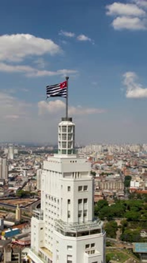 Cityscape Aerial At Sao Paulo In Sao Paulo Brazil.