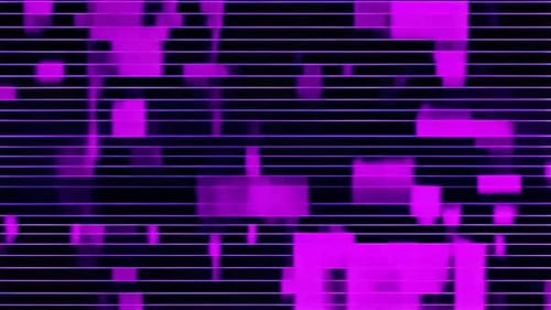 Purple Glitch Abstract Horizontal Lines Motion Background
