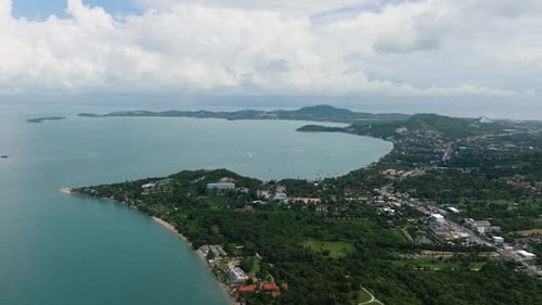 Tropical Landscape with Clear Sea Ko Samui Thailand