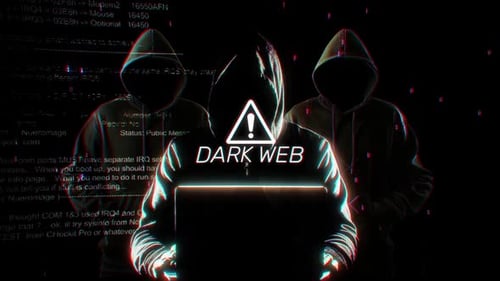 Dark Web Hacker Warning Glitch Technology