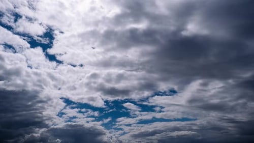 Storm Clouds Move in the Sky Timelapse