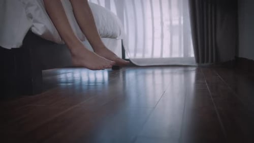 Bare Feet on Cold Floor Light Through Window