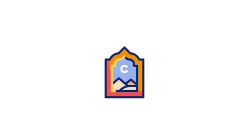 Animated Islamic Window Icon for Ramadan and Eid