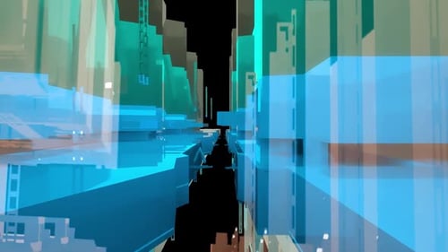 La tecnología abstracta bloquea el renderizado 3D de fondo