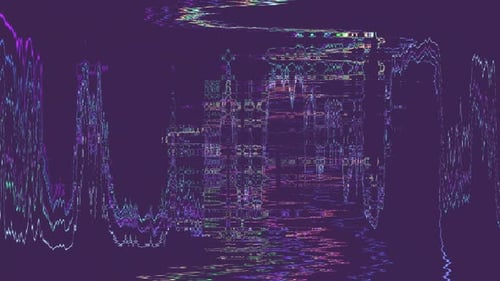 Colorful Digital Glitch Abstract Distortion Transition Background