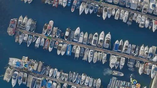 Boats And Yachts Docked In Marina Harbor
