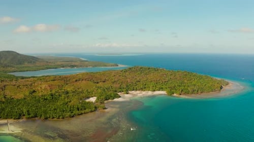 Coastline on the Tropical Island