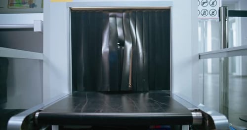 Suitcase Scanned at Airport Security