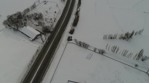 Journey Through a Snow-Covered Path