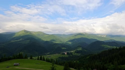 Time Lapse of Clouds Casting Shadows Over Mountain Valley Time Lapse Video of Dramatic Clouds