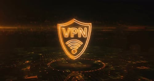 VPN virtual private network symbol cyber concept