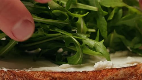 American Pastrami Sandwich in New York Ham Meet Cuts Chef Cooking Famous Thick Cut Sous Vide Beef